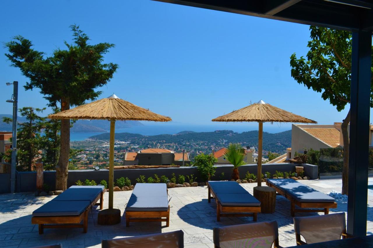 "Stergiou Luxury Apartment 2Nd Floor" Με Κοινη Πισινα Saronida Dış mekan fotoğraf