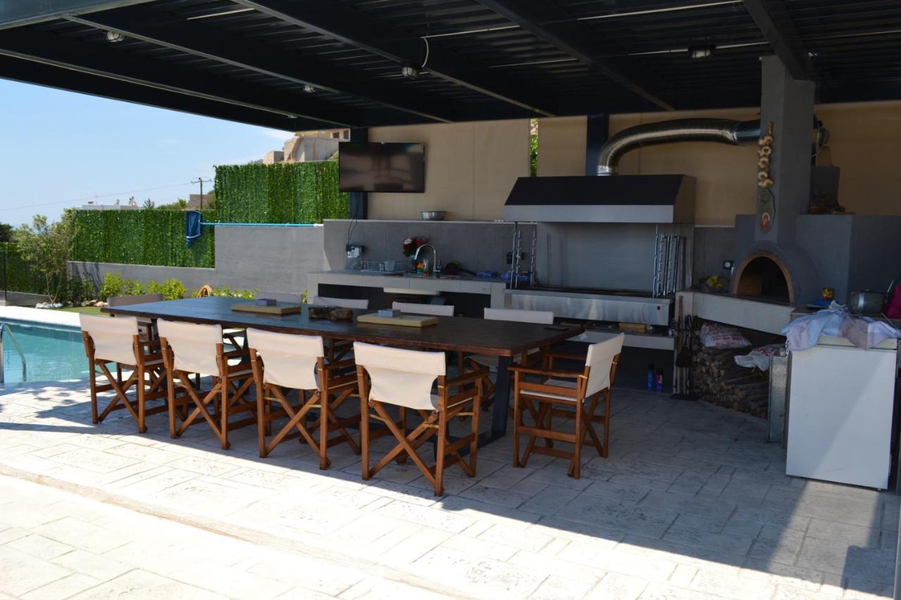 "Stergiou Luxury Apartment 2Nd Floor" Με Κοινη Πισινα Saronida Dış mekan fotoğraf