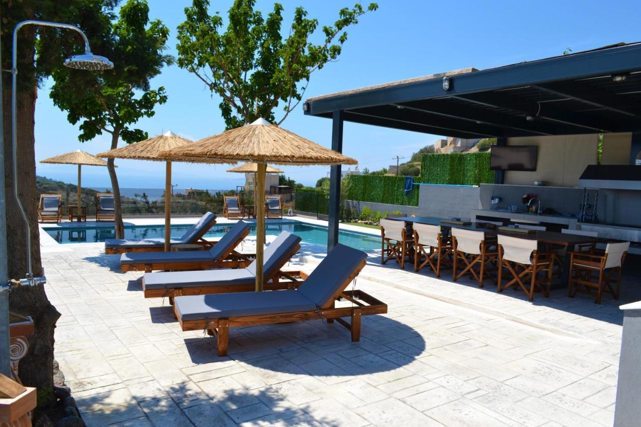 "Stergiou Luxury Apartment 2Nd Floor" Με Κοινη Πισινα Saronida Dış mekan fotoğraf