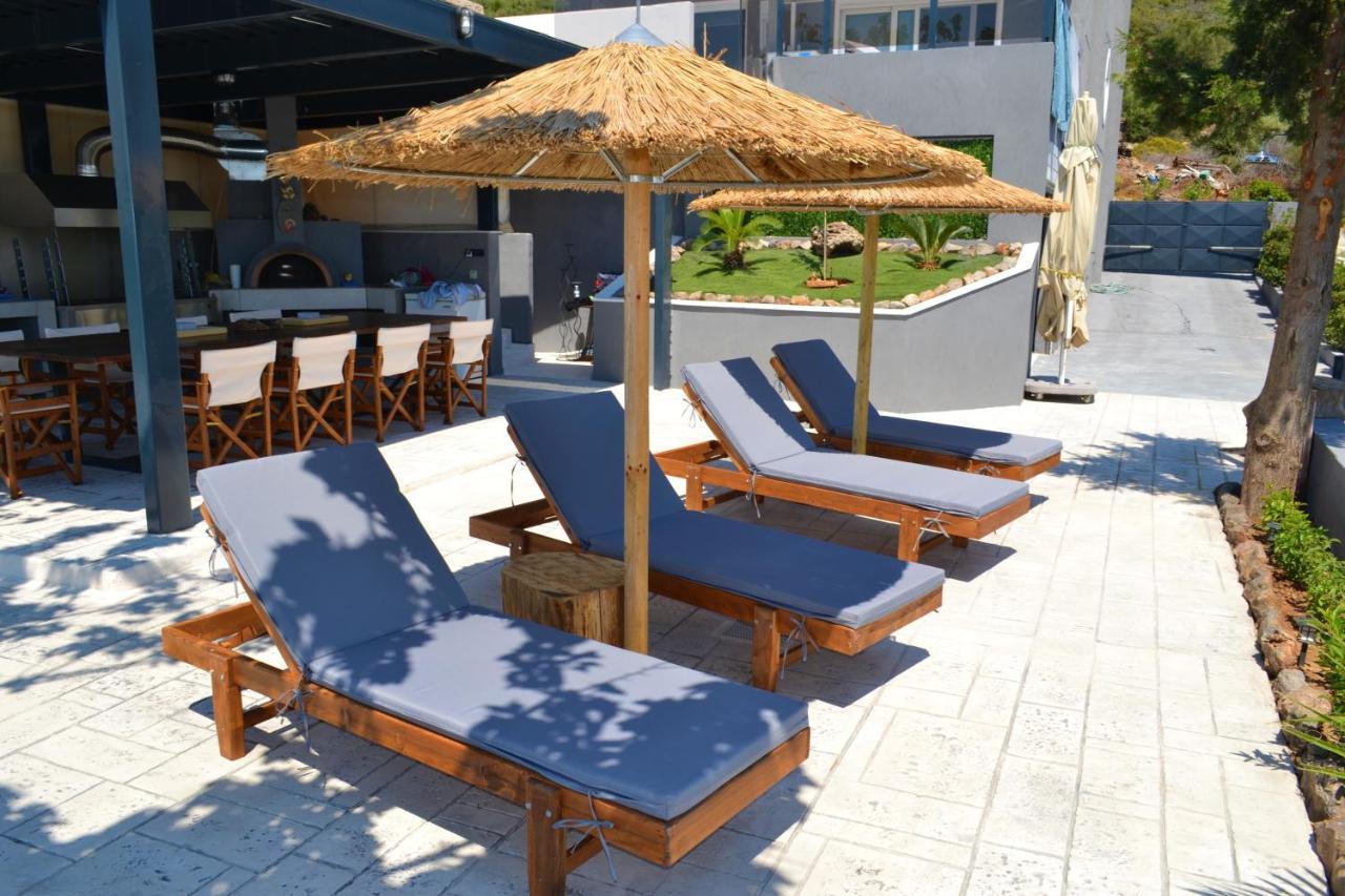 "Stergiou Luxury Apartment 2Nd Floor" Με Κοινη Πισινα Saronida Dış mekan fotoğraf