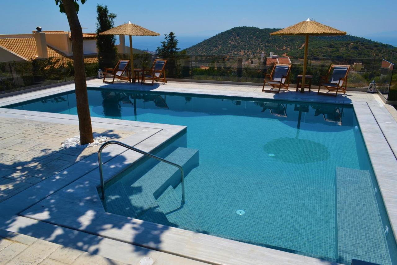 "Stergiou Luxury Apartment 2Nd Floor" Με Κοινη Πισινα Saronida Dış mekan fotoğraf