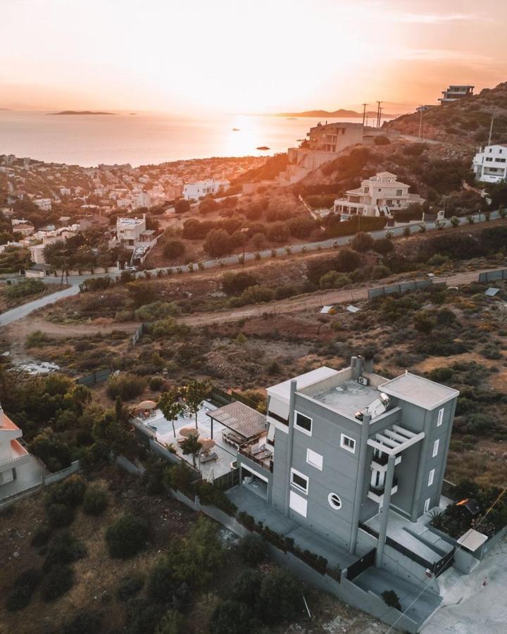 "Stergiou Luxury Apartment 2Nd Floor" Με Κοινη Πισινα Saronida Dış mekan fotoğraf