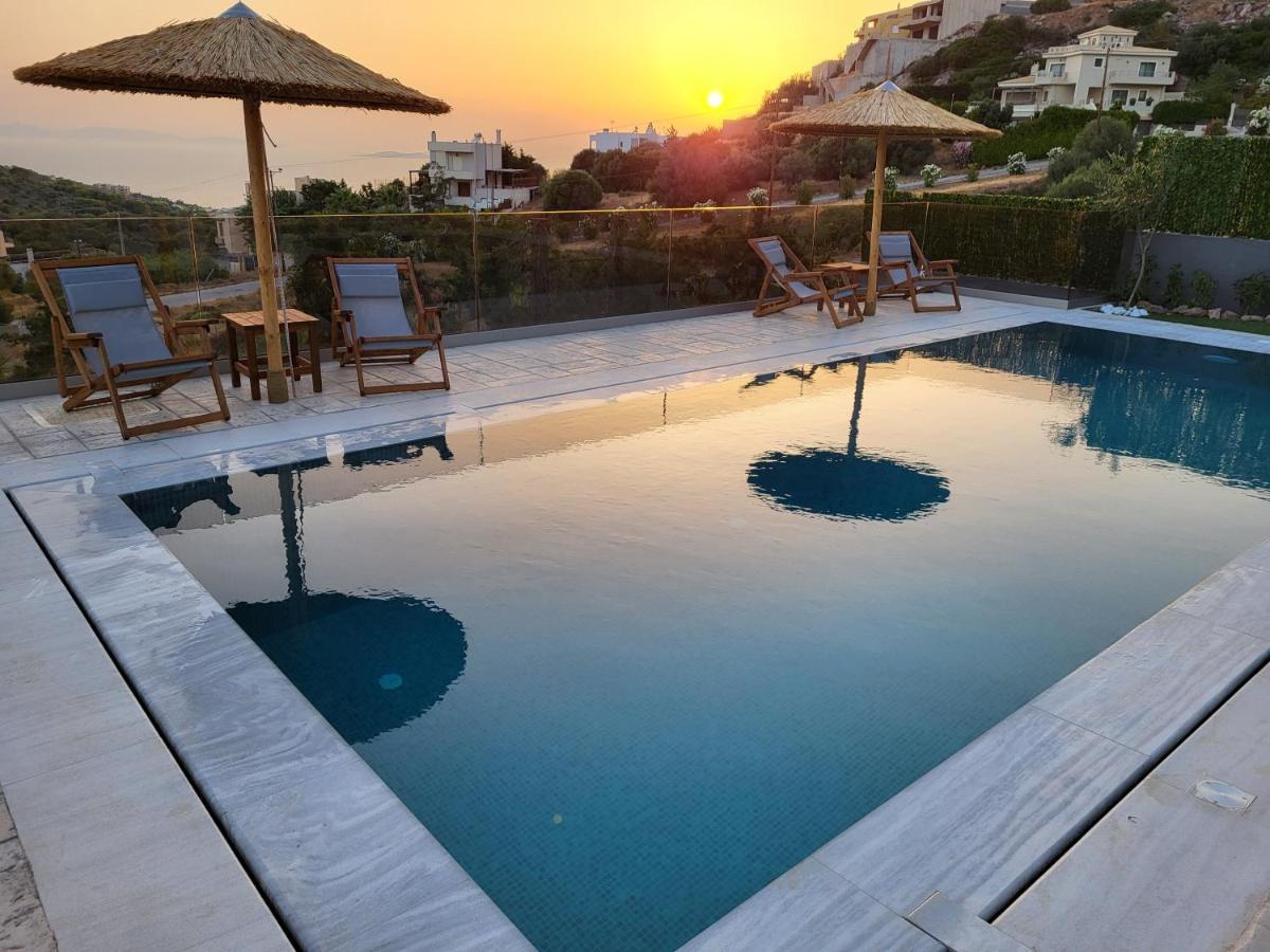 "Stergiou Luxury Apartment 2Nd Floor" Με Κοινη Πισινα Saronida Dış mekan fotoğraf